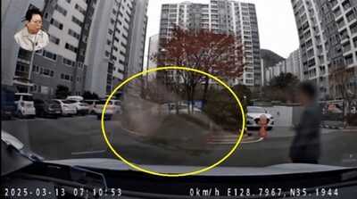 駐車車両にレンガを投げつけたトンデモ酔っ払い…韓国・防犯カメラで追跡中