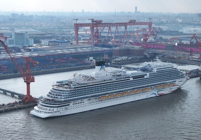 中国初の国産大型クルーズ船が引き渡し完了 商業運航試運転へ