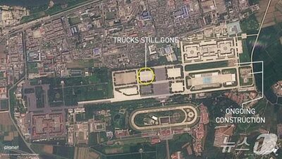 北朝鮮、平壌の閲兵式訓練基地からトラック約150台撤収…大規模開催の可能性低下