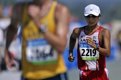 谷井 男子50キロメートル競歩で29位