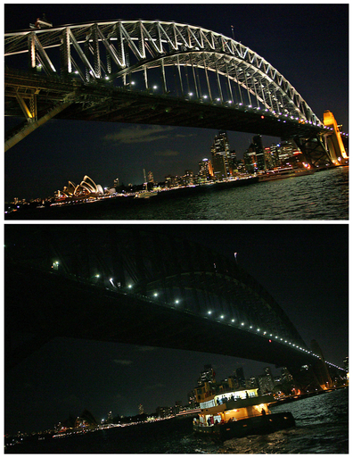 気候変動を考える、シドニーで自主停電実施 - オーストラリア