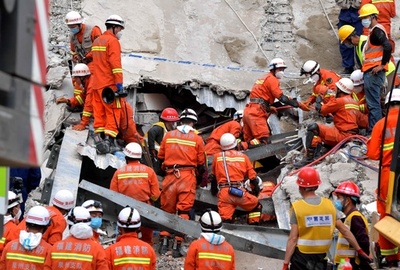 ホテル倒壊、死者26人に 中国・福建省