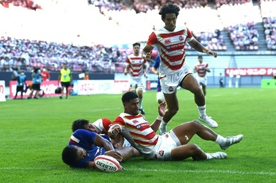 ラグビー日本代表がフランスに敗れる 序盤善戦も後半は力の差