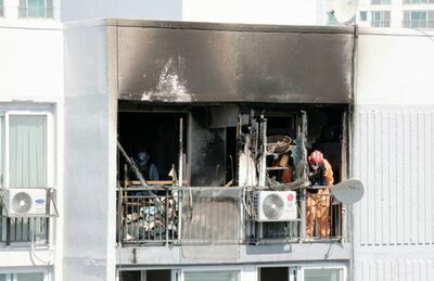 ソウルのマンション火災で母子死亡…火元住戸は以前「粉末消火器なし」と指摘