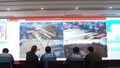 中国初の自主開発した全自動化ふ頭が操業開始