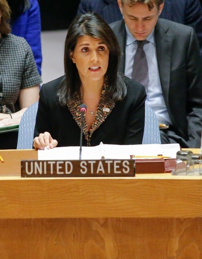 米国連大使、南北協議は「一時しのぎ」 圧力継続へ