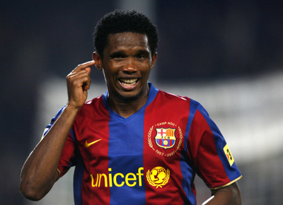 バルセロナ エトーのハットトリックでレバンテに快勝