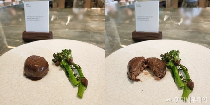 代替肉を使ったステーキ「黒ニンニク」(c)MONEYTODAY