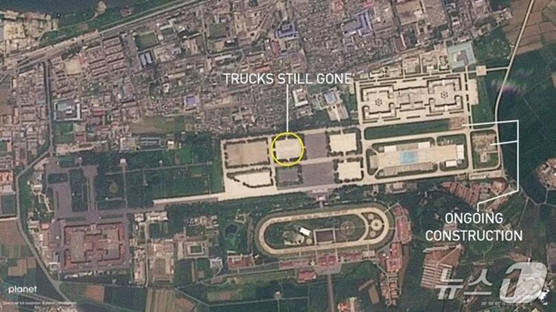 7日に撮影された衛星画像＝NKニュース(c)news1