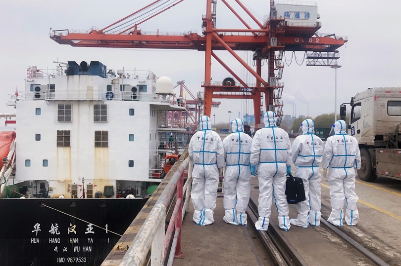 湖北省武漢市と日本を結ぶ直行コンテナ航路、1~3月は輸送量大幅増