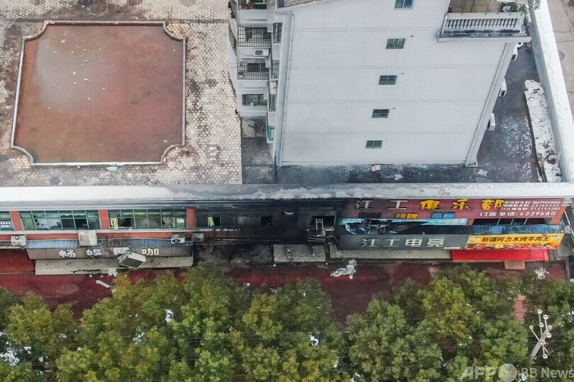 中国で建物火災、39人死亡 12人拘束　
