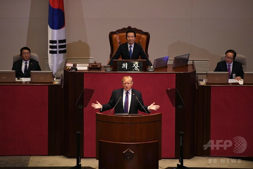 トランプ氏、北朝鮮は「野蛮な独裁政権」 孤立化へ各国に協力訴え