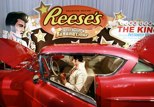 故エルビス・プレスリー没後30周年記念したチョコレート菓子が発売