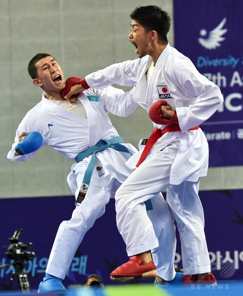 篠原が男子組手67キロ級を制し金メダル アジア大会 写真4枚 国際ニュース Afpbb News