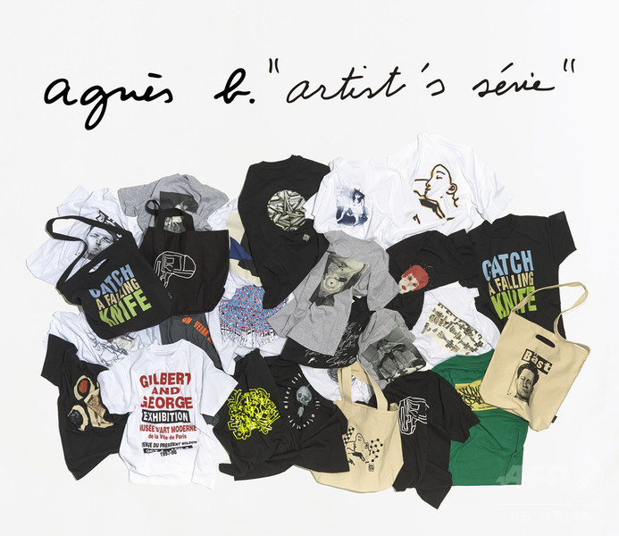 「アニエスベー」アーティストTシャツを一堂に発売