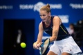 女子テニス、東レ・パンパシフィック・オープン、シングルス2回戦。リターンを打つカロリーナ・プリスコバ（2022年9月22日撮影）。(c)Yuichi YAMAZAKI / AFP