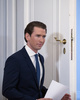 オーストリアの首都ウィーンで記者会見するセバスティアン・クルツ首相（2019年5月18日撮影）。(c)ALEX HALADA / AFP
