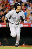 09MLB、ニューヨーク・ヤンキース（%%New York Yankees%%）の松井秀喜（%%Hideki Matsui%%）は21日、ロサンゼルス・エンゼルス・オブ・アナハイム（%%Los Angeles Angels of Anaheim%%）戦の8回に代打で出場し、第27号ソロ本塁打を放った。試合はヤンキースが2-5で敗れた。写真は本塁打を放つヤンキースの松井秀喜。（2009年9月21日撮影）(c)AFP/Getty Images/Kevork Djansezian