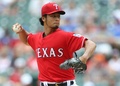 14MLB、テキサス・レンジャーズ（Texas Rangers）対ミネソタ・ツインズ（Minnesota Twins）。先発登板するダルビッシュ有（Yu Darvish、2014年6月28日撮影）。(c)AFP/Getty Images/Rick Yeatts