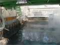 福島第1原子力発電所4号機の原子炉の使用済み燃料プール（2011年6月29日、東京電力撮影）。(c)AFP/TEPCO