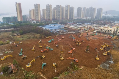 中国・武漢に1000床の新病院、10日間で建設 新型肺炎治療に特化