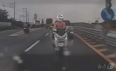 パンツ一丁でバイクを危険運転…韓国の10代を捜査