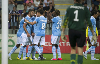 ラツィオがアウェイで先勝、欧州リーグプレーオフ