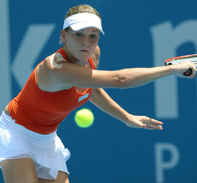 ラドワンスカ 2回戦でハンチュコワ下す、メディバンク国際