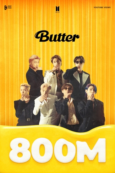 BTS、「Butter」MVが8億ビュー突破 – KOREA WAVE