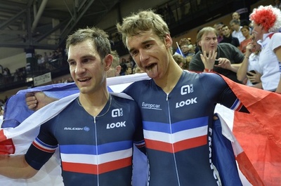 フランスが男子マディソンで金、トラック世界選手権