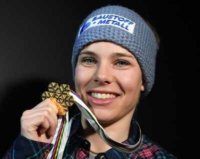伏兵シュミットホファーが女子スーパー大回転で金、アルペン世界選手権