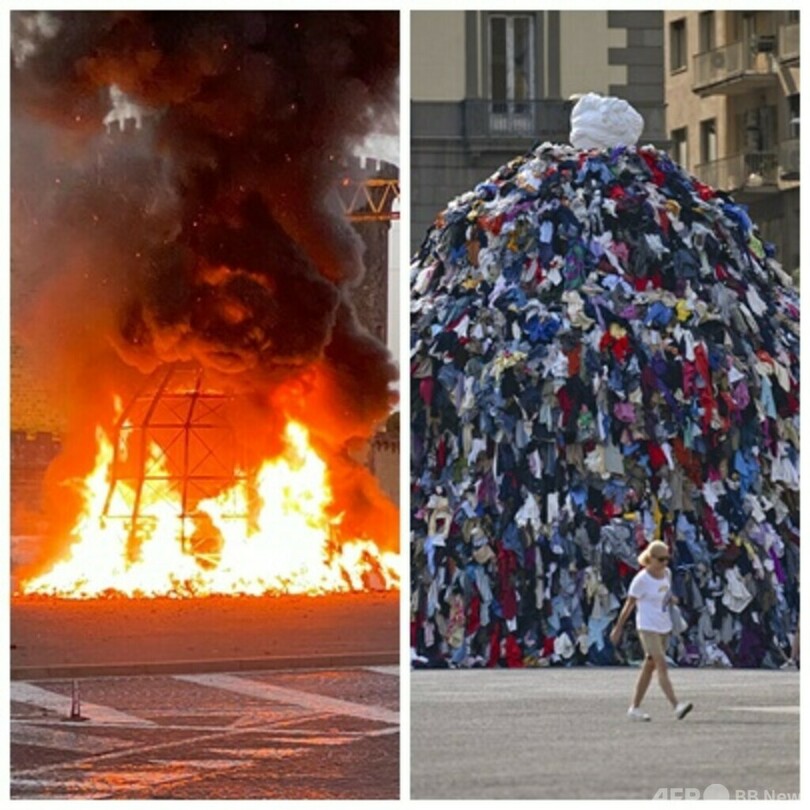 著名アーティスト作品が焼失 放火か 伊ナポリ