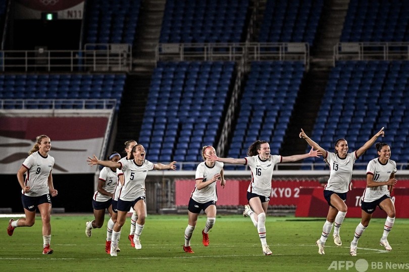 五輪サッカー女子、米国が準決勝進出 PK戦でオランダ破る