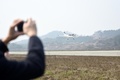 着陸するGA20機（2019年3月11日撮影、提供写真）。(c)CNS