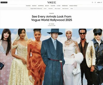 BTS V、米「VOGUE WORLD: HOLLYWOOD」で圧巻のセンター登場