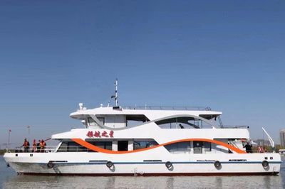 中国初、寒地の河川を走る電動知能遊覧船が進水