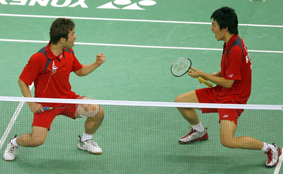 イ・ヨンデ／ジュン・ジェサン組 坂本／池田組をストレートで降し決勝進出