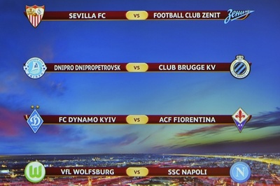 王者セビージャはゼニトと、好調ボルフスブルクはナポリと対戦 ヨーロッパリーグ