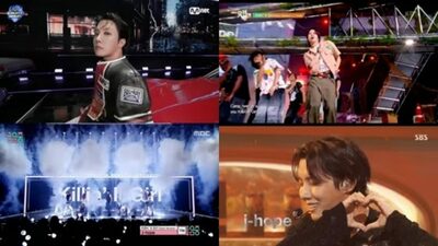 BTSジェイホープ、音楽番組で圧巻のパフォーマンス