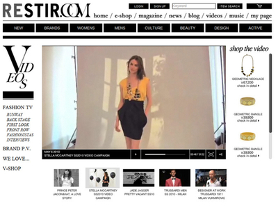 動画鑑賞とショッピングを同時に、リステアの「V-SHOP」