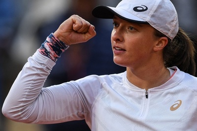 シフィオンテクが全仏OP準々決勝へ マッチ32連勝