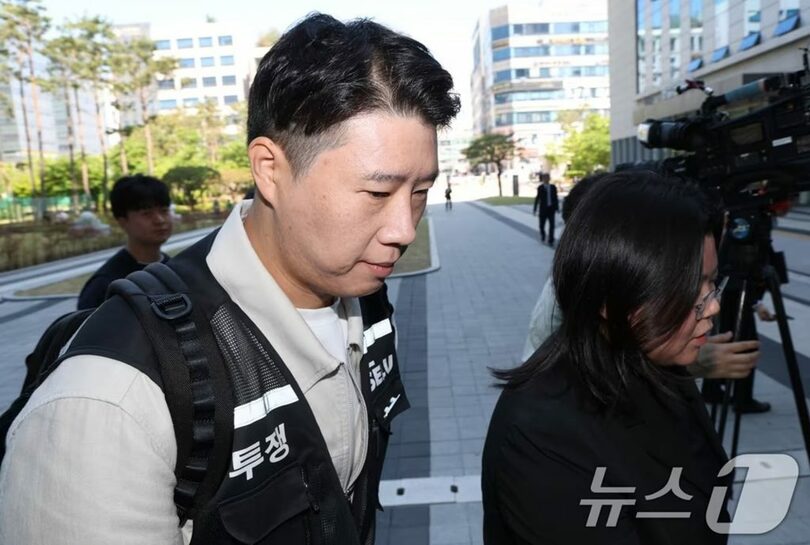 チェ・スンホ超企業労組サムスン電子支部委員長(c)news1