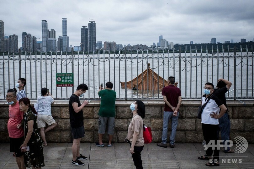 中国各地で洪水、長江の記録的な水位上昇で武漢も警戒