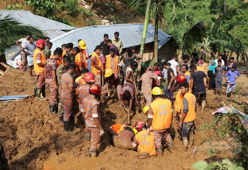 バングラデシュ土砂崩れ、死者152人に さらに増加の恐れ