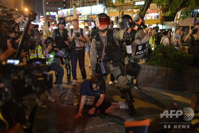 民主派デモでインターネット制限の可能性、香港政府当局者