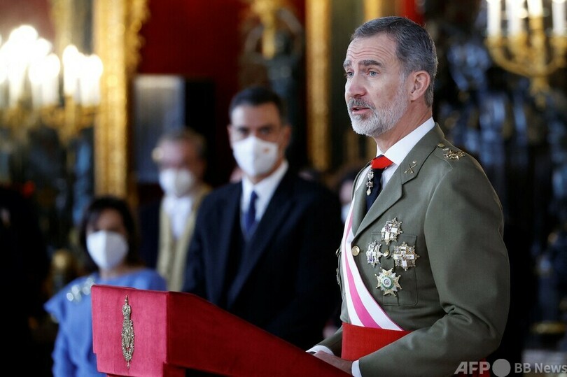 スペイン国王がコロナ陽性 軽症、7日間隔離へ