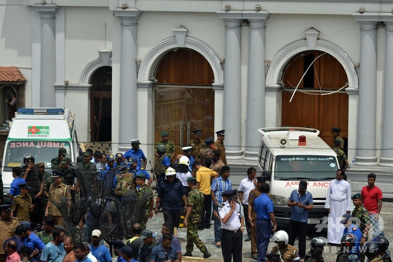 スリランカ、高級ホテルや教会6か所で爆発、137人死亡