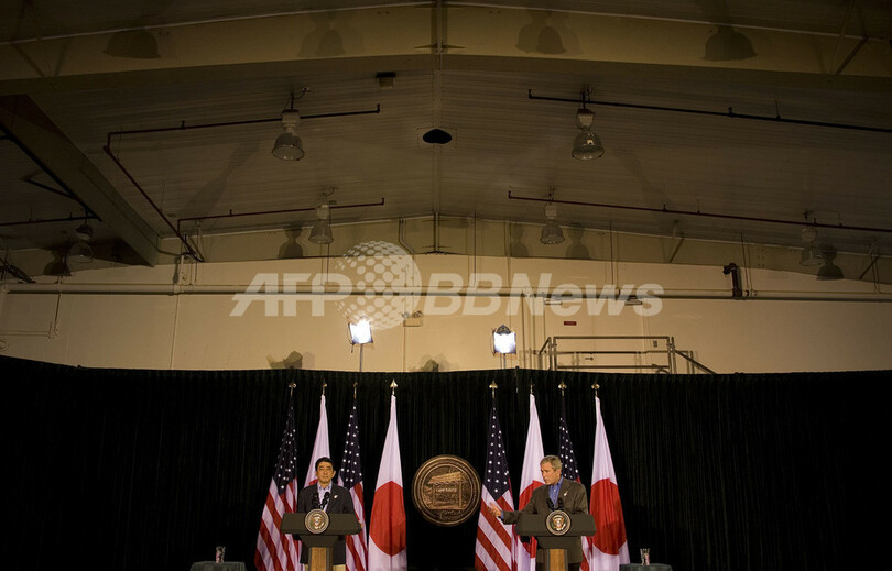 北朝鮮問題で連携確認、日米首脳会談 - 米国