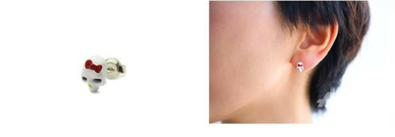 「ハローキティ×ジャムホームメイド」スカルモチーフのアクセ発売