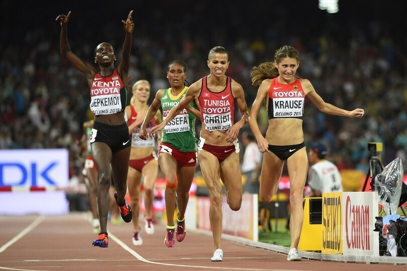 ジェプケモイ、グリビを抑えて女子3000メートル障害を制す―第15回世界陸上